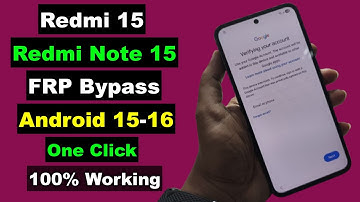 Redmi Note 15/Redmi 15 FRP Unlock Android 15/16 | Redmi Note 15 FRP Bypass Android 16 | New Method