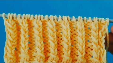 Only 2 Row Repeat pattern #knitting #design