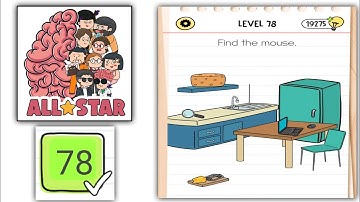 Brain test All Star level 78 find the mouse