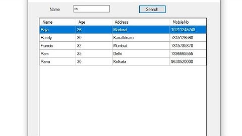 How to Search the records in datagridview with button - VB.net