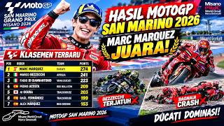 2026 SAN MARINO MOTOGP RESULTS: Marc Marquez Wins, Bezzecchi & Bagnaia Crash | MotoGP Standings
