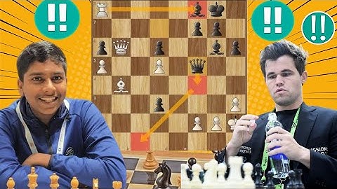 Supper Chess Game:25 By Magnus carlsen vs Pranav V
