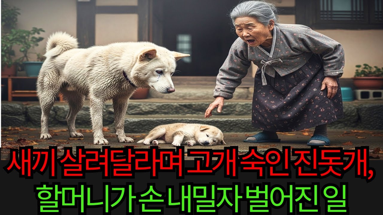 새끼 살려달라며 고개 숙인 진돗개, 할머니가 손 내밀자 벌어진 일 | 감동사연 | 오디오북