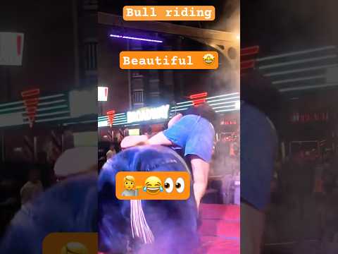 Mechanical bull #bullriding #rodeo #cowgirl #ride #funny #benidormtouristtoday #bullriding