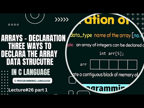 Arrays Declaration in