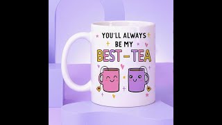 Gossby Friend Coffee Mug - YOU'LL ALWAYS BE MY BEST-TEA - Christmas Friendship Gift for Friend