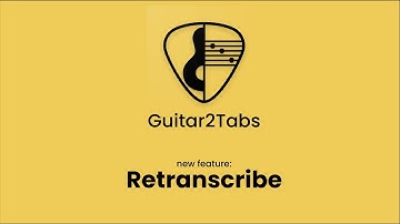 Guitar2Tabs new Feature: Retranscribe