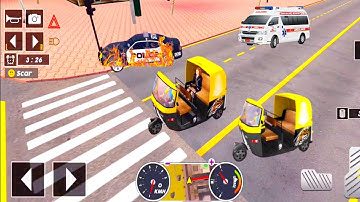 Tuk Tuk auto rickshaw driver 3D game - #170 auto rickshaw driving game - Android iOS Gameplay