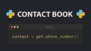 Command Line Contact Manager | For Beginners | Full Tutorial