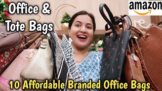 10 Affordable Office Bags and Tote Bags From Amazon | Trendy Bags Haul