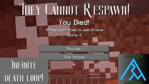 Minecraft infinite death trap tutorial