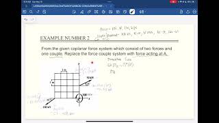 Lesson 5: Resultant of Non-Concurrent Force System_Example Number 2
