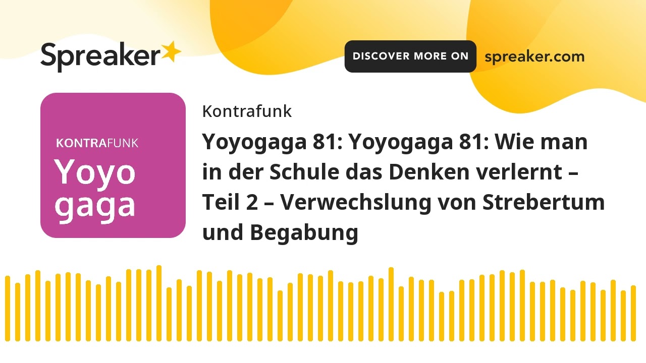 Yoyogaga 80: Wie man in der Schule das Denken verlernt 1 – Wie viele Enten ist der Mensch wert?