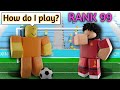 I pretended to be a noob in pro servers touch football roblox