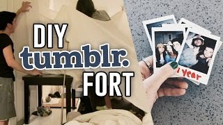 MAKING A TUMBLR FORT // Jill Cimorelli