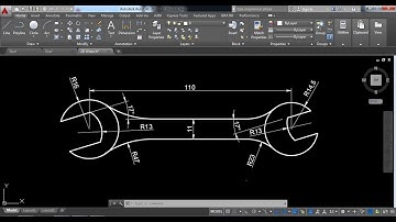 AutoCAD Tutorial - How to make Wrench