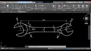 AutoCAD Tutorial  How to make Wrench