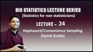 Video Lecture 24 - Haphazard/Convenience Sampling