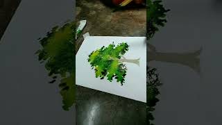 Easy tree drawing for beginners #shorts #art #painting