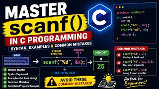 Master scanf() in C Programming | Syntax, Examples & Common Mistakes Explained