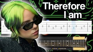 Billie Eilish - Therefore I Am MEME - Guitar tutorial (TAB)