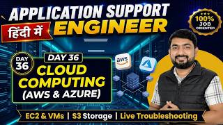 Day 36 Cloud Computing Explained in Hindi | AWS &amp; Microsoft Azure | Application Support Engineer