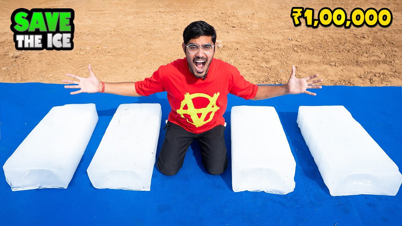 ₹1,00,000 Save The Ice From Melting Challenge | बर्फ बचाओ और जीतो एक लाख