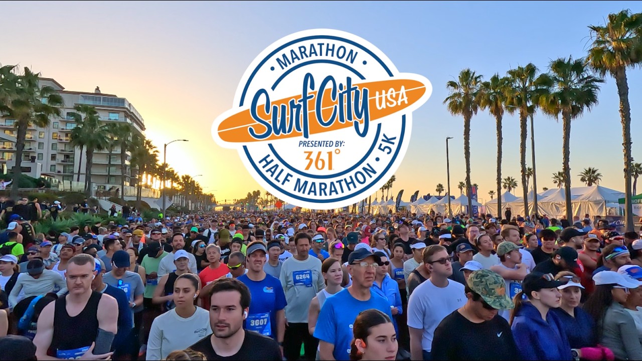 Surf City USA! Half Marathon Race Vlog