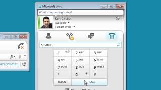 How to 'dial a number' in Microsoft Lync 2010