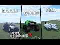 Roblox | Car Crushers 2 Noob vs Good vs Pro