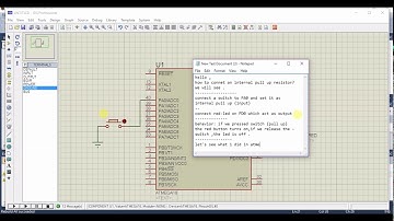 Setting the Internal pull up resistor- Atmega16