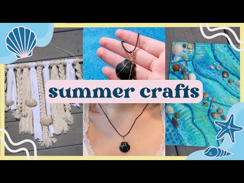 5 amazing shell craft ideas/sea shells crafts when you are bored