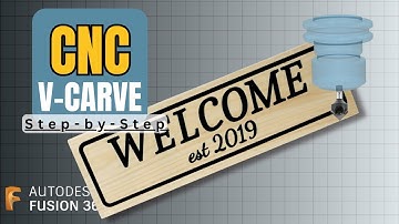 How to V-Carve Signs on a CNC (Fusion 360 + Mach3)