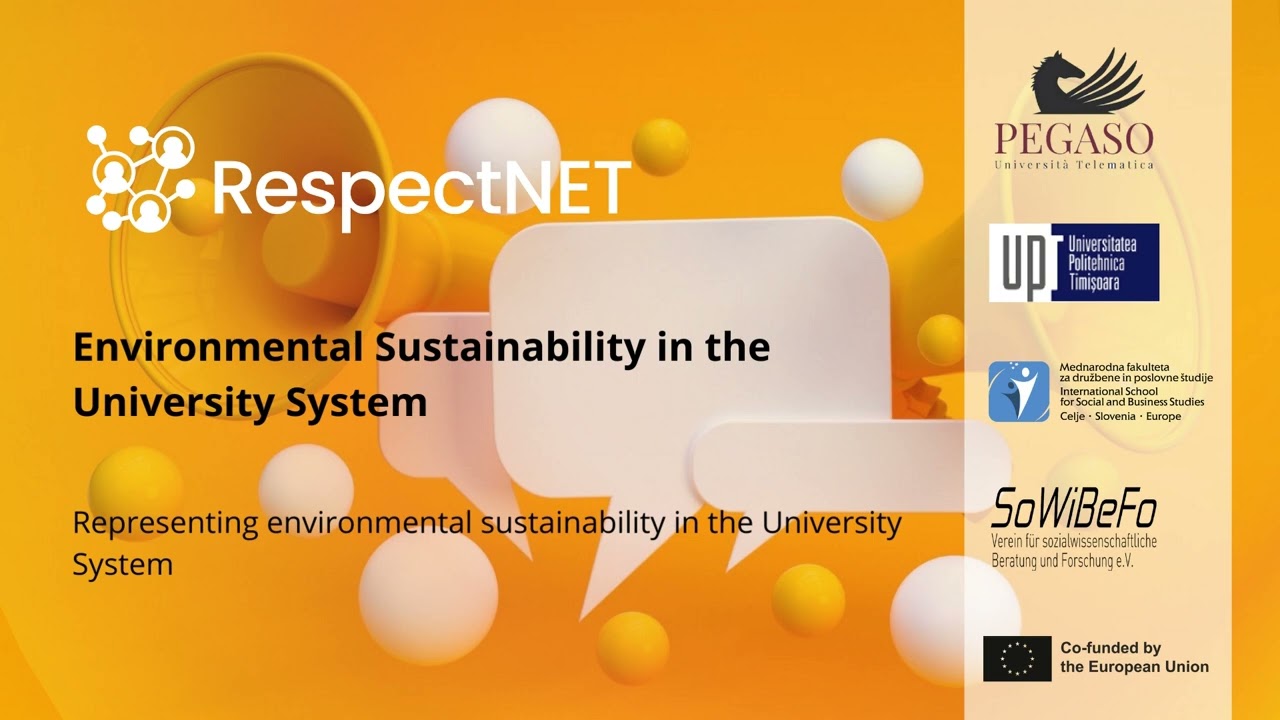 RespectNET Transmedia campaign, Podcast on environmental sustainability in the university system 4