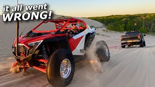 Polaris RZR Pro R goes HUGE and does NOT survive!