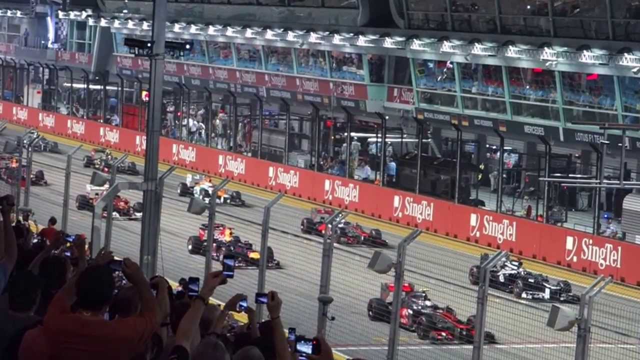 F1 Singapore GP 2012 Start