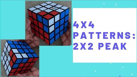 How to make the 2x2 Peak pattern on a 4x4 Rubik