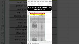 Arrange data ascending & descending order excel tricks to save your manual efforts   & follow