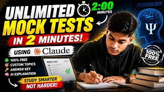Unlimited Mock Tests in 2 Minutes | Claude AI