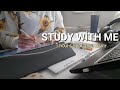 1-HOUR STUDY WİTH ME📖|Real sound,Background noise,No music,ASMR,Note taking✍️