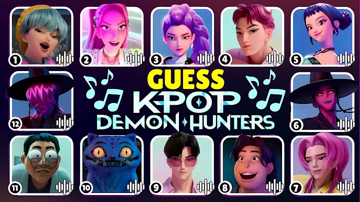 Guess KPop Demon Hunters Movie Character 2025 by Song & Voice 🎙️🎵🔥 Huntrix, Saja Boys, Soda Pop