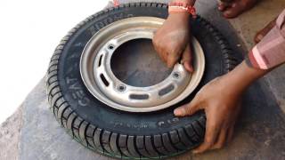 How to replace CEAT tubeless tyre in just10 minuts