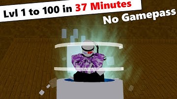 Lvl 1 to 100 in 37 Minutes (No Gamepass) | DBZ Final Stand