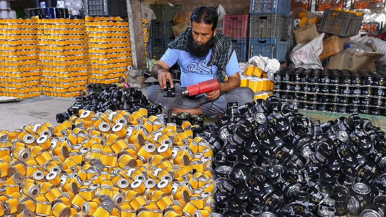 ⁣How Car Oil Filters are Made