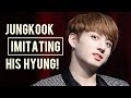 JUNGKOOK IMITATING HIS HYUNG!