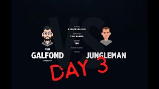$100/$200 vs. jungleman | the galfond challenge: day 3  (10/20 chips = $100/$200 real stakes)