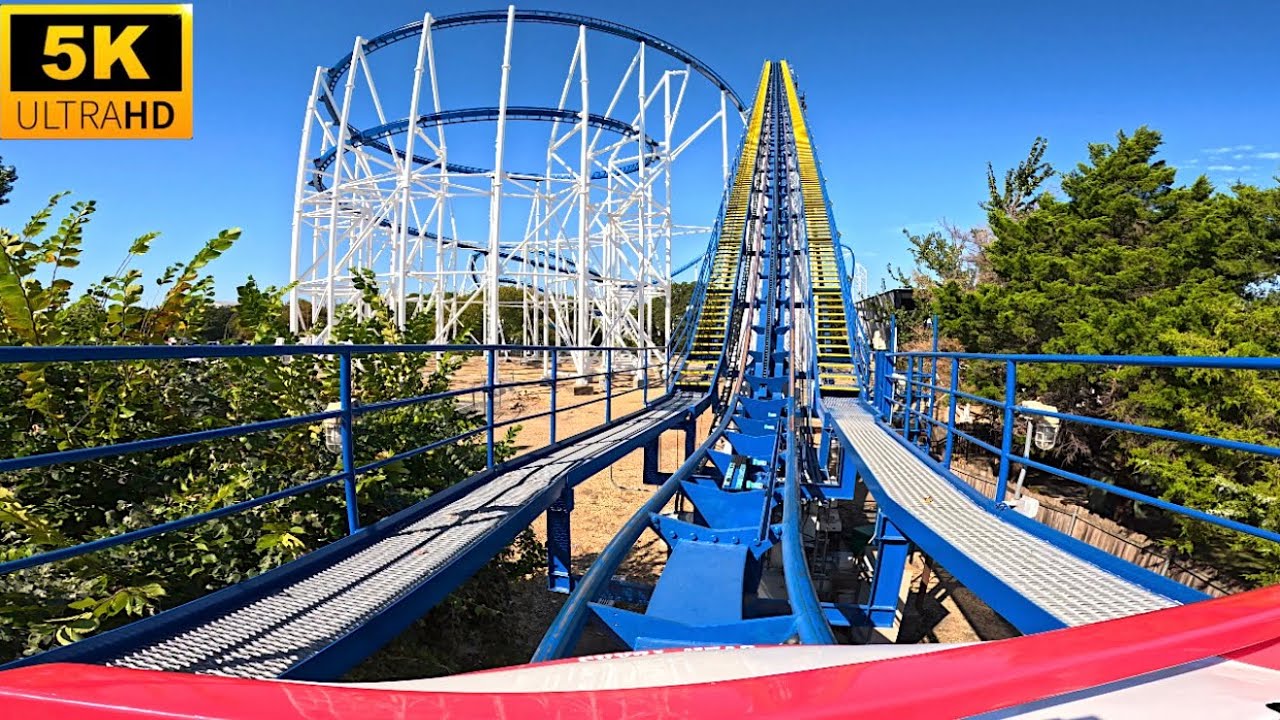 Titan POV 5K TALLEST COASTER IN TEXAS.. For Now! Six Flags Over Texas 