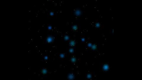 Blue dots particle effect