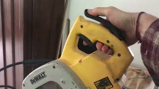 : Dewalt DW707  Easy service - Handle and Blade cover