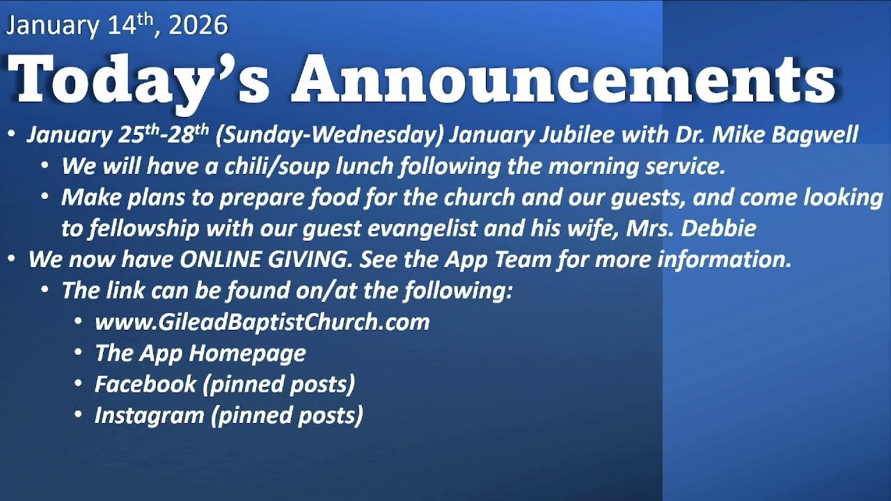 Gilead Baptist Church, Knoxville TN